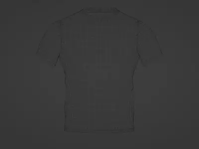 Sports mens T-shirt with print 3D model