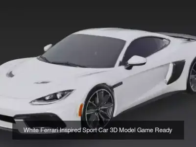 Collection of 5 High Quality Sports Cars 3d Model 3D Model Pack