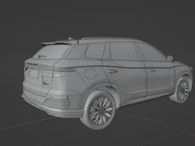 BYD Song Pro DM 2022 low poly  3D model