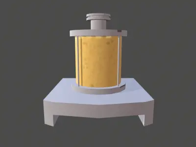 Oil Filter Low-poly 3D model