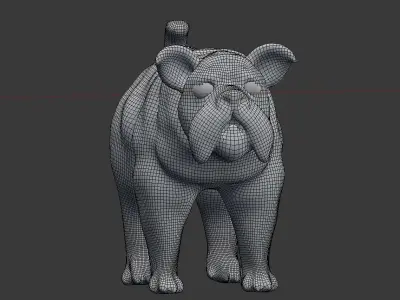bulldog 3D model