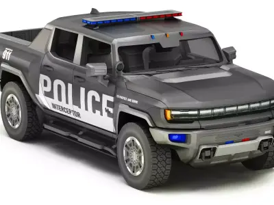 Car Police 8 Low-poly 3D model
