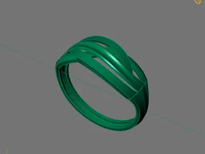 Women Plain Ring Ready STL 3DM Models Womens Rings 3D models 3D print model