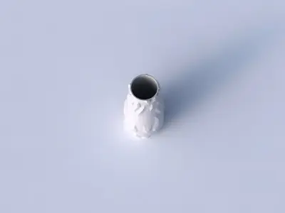 Vase with low-polygon bulges  3D print model