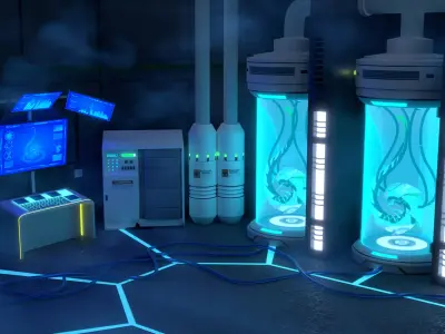 Laboratory Monster 3D 3D model