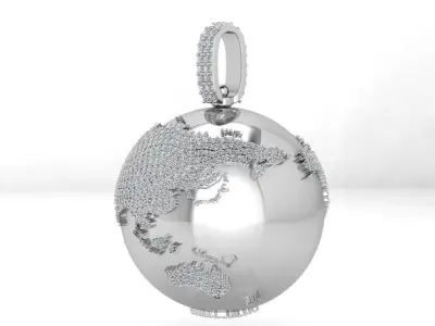 Globus Pendant 3705 3D print model