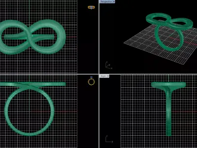 Minimal Abstract Rings 01 3D print model