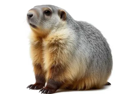 Realistic Gray Marmot model pack Low-poly 3D model