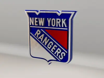 NHL New York Rangers Team Logo 3D model