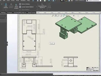 Worm gear with motion 3D model