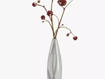 Decoration 29 Vase with flowers 3D model