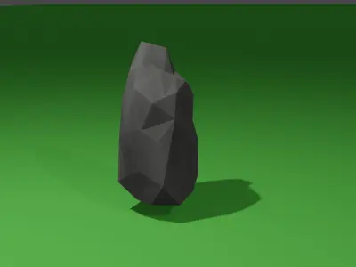 Low Poly Stone Pack Free low-poly 3D model