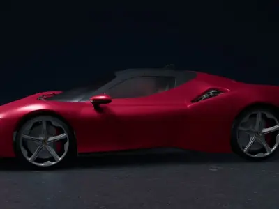 The Ferrari Sf90  3D model