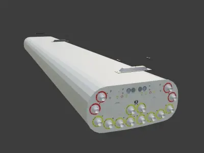 5G Passive Antenna AHP4518R5v06 Low-poly 3D model