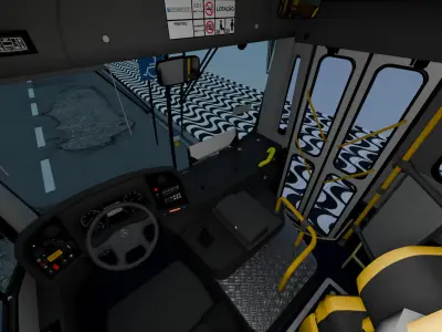 Marcopolo Bus Torino S OF-1519 48xx Low-poly 3D model