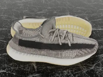 ADIDAS YEEZY 3D SHOES Low-poly 3D model