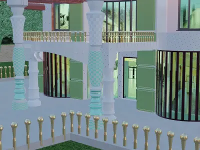 3D model Modern Luxury Villa Exterior Design 3D model