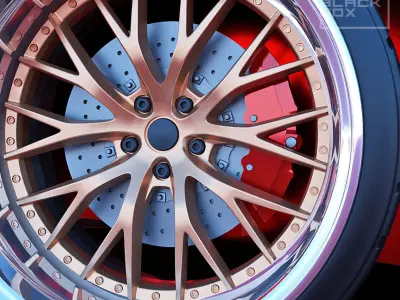 LXS WHEEL SET FRONT AND REAR 3 OFFSETS STL Miniatures 3D print model