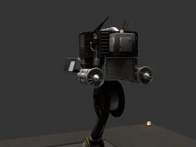 Sci Fi Sentry Gun Free low-poly 3D model