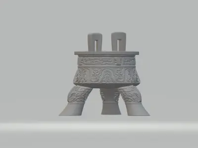 Chinese Ding Furnace Incense 3D print model