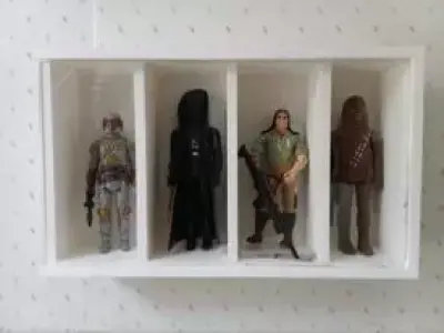 ACTION FIGURE OR TOY CAR DISPLAY CASE WITH WINDOW OPTION 4 large 3D print model