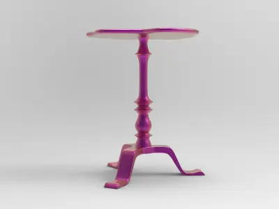 Zara Side Table Low-poly 3D model