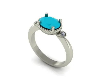 Ruby Ring Free 3D print model
