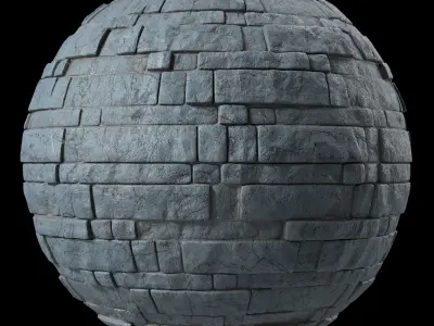 Stone Wall Materials 41- Stone walls Sbsar Pbr 4k Seamless Texture
