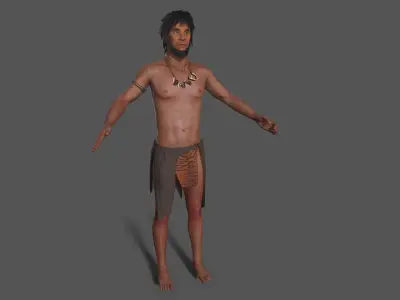 hominid Low-poly 3D model