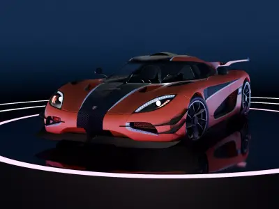 Koenigsegg one 3D model 3D model