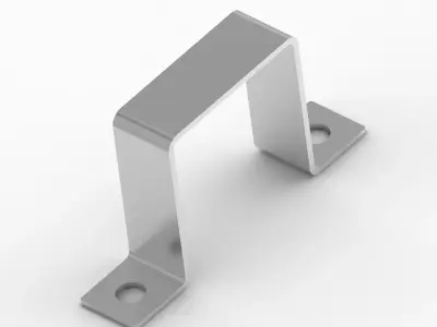 Square Pipe Clamp 3D print model