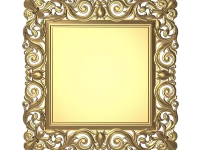 Carved Picture Frame 3D model