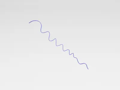 Ribbon v1 003 Low-poly 3D model