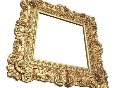 Classic Frame 02 Low-poly 3D model