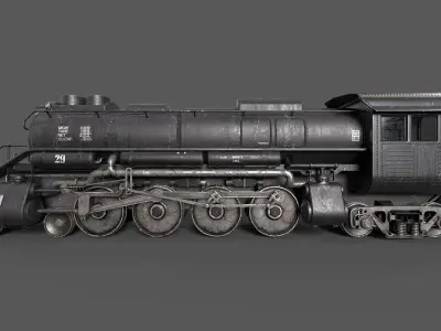 Good old  Big Boy   Low-poly 3D model