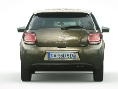 Citroen DS3 2019 Low-poly 3D model