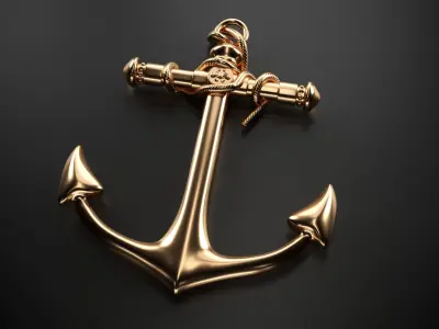 Anchor gold 3D model