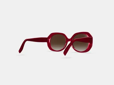 Rosetta Sunglasses in Maroon 3D model
