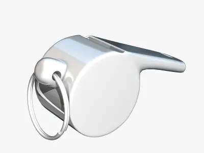 Metallic Whistle  3D model