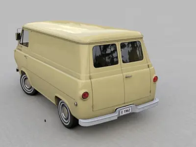 ECONOLINE E100 SHORT VAN 1962 3D model