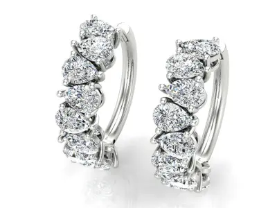 Pear Basket Earring 3D print model
