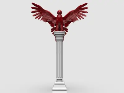 phoenix sculpture 3D print model