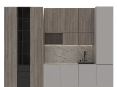  Kitchen in modern style 3D model