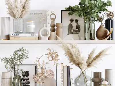 Decorative Set 165 Low-poly 3D model