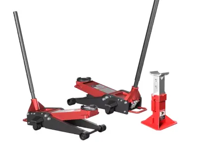 Service Jack Set Low-poly 3D model