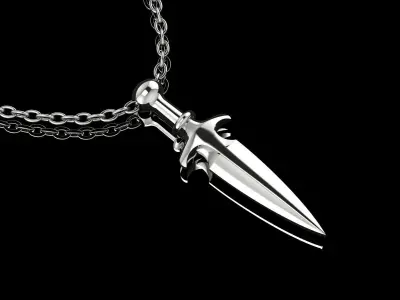 Gold Sword Pendant  3D print model