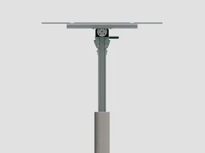 Solar Tracker Table 1x20x2-55-0-55 Degree 3D model