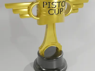 Cars Movie Piston Cup Low-poly 3D model
