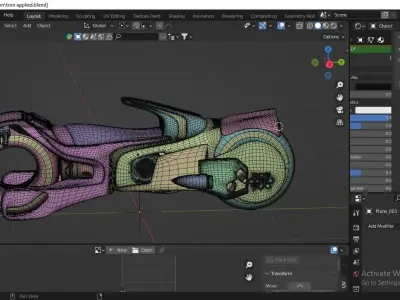 Sci-Fi Tron Bike 3D Model - Perfect for Gaming VFX and Film Low-poly 3D model