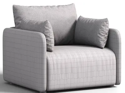 OFFSET Armchair Designer Norm Architects By Audo 3D model